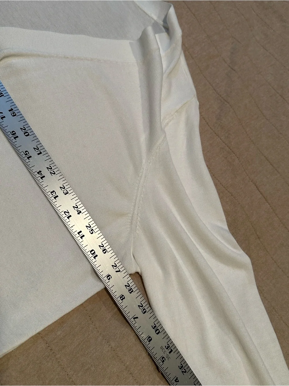 Talbots White Open-Front Women's Cardigan - Picture 10 of 11